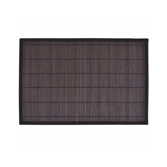Napperons 6 pcs Bambou 30x45 cm Marron foncé