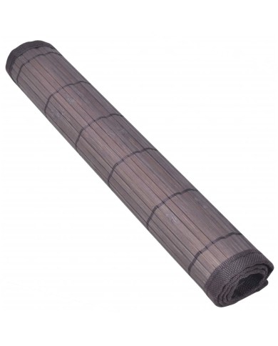 Napperons 6 pcs Bambou 30x45 cm Marron foncé