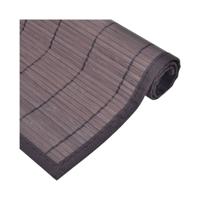 Napperons 6 pcs Bambou 30x45 cm Marron foncé