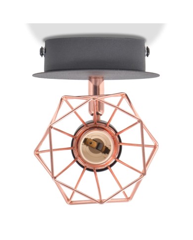 Lampe murale avec 2 ampoules LED à incandescence 2 pcs 8 W