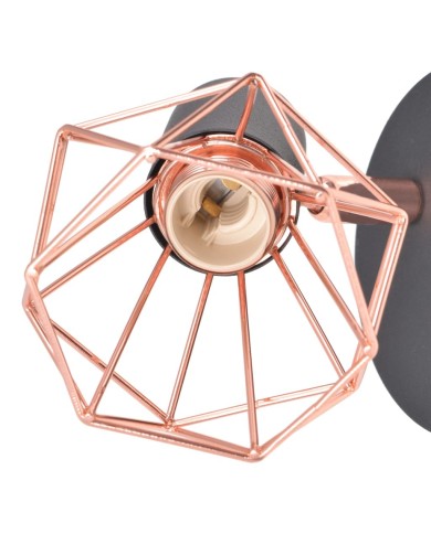 Lampe murale avec 2 ampoules LED à incandescence 2 pcs 8 W