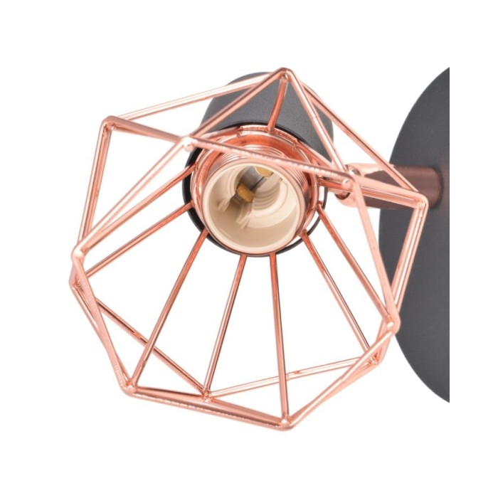 Lampe murale avec 2 ampoules LED à incandescence 2 pcs 8 W