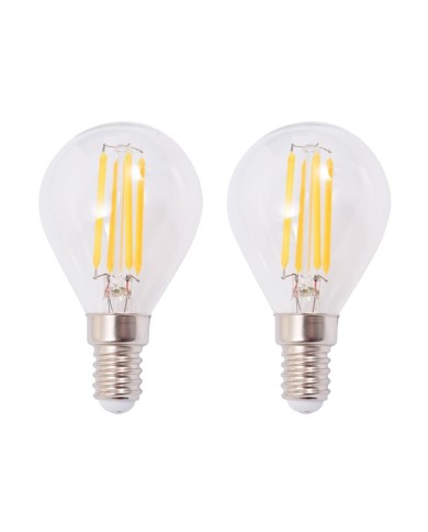 Lampe murale avec 2 ampoules LED à incandescence 2 pcs 8 W