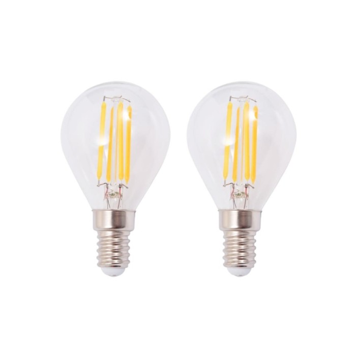 Lampe murale avec 2 ampoules LED à incandescence 2 pcs 8 W