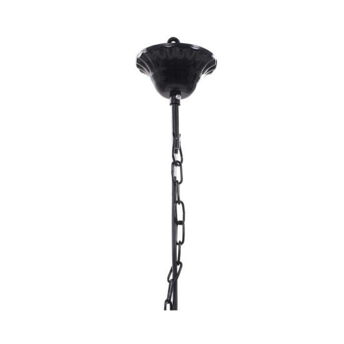 Lustre avec 5 ampoules Crystal noir