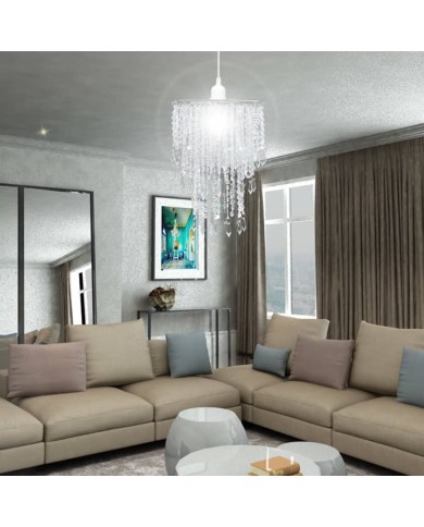 Lustre suspendu en cristal 22,5 x 30,5 cm