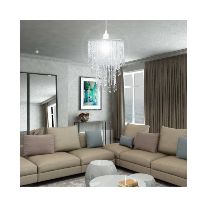 Lustre suspendu en cristal 22,5 x 30,5 cm