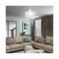 Lustre suspendu en cristal 22,5 x 30,5 cm