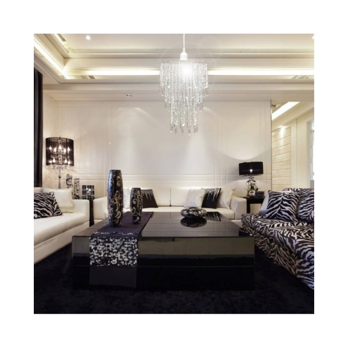 Lustre suspendu en cristal 22,5 x 30,5 cm