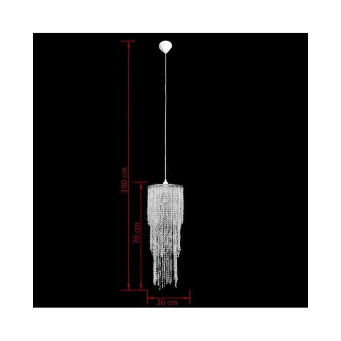 Lustre suspendu Crystal 26 x 70 cm 