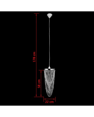 Lustre suspendu Crystal 22 x 58 cm 