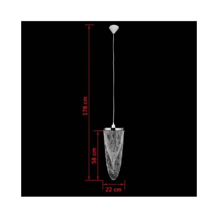 Lustre suspendu Crystal 22 x 58 cm 