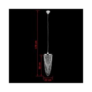 Lustre suspendu Crystal 22 x 58 cm 