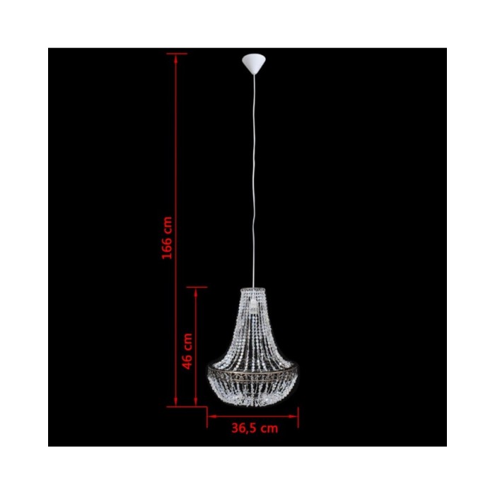 Lustre suspendu Crystal 36,5 x 46 cm 