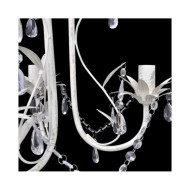 Lustres suspendus à cristaux 2 pcs Blanc élégant
