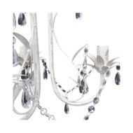 Lustres suspendus à cristaux 2 pcs Blanc élégant