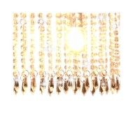 Plafonnier avec perles de cristal Argenté 104 cm E14 