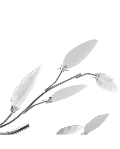 Plafonnier avec bras en acrylique Blanc 5 ampoules E14