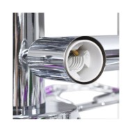 Plafonnier à bras feuille en cristal acrylique 5 ampoules E14 