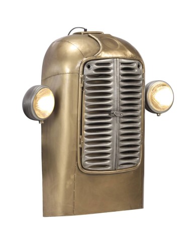 Lampe murale en forme de tracteur Fer