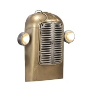 Lampe murale en forme de tracteur Fer