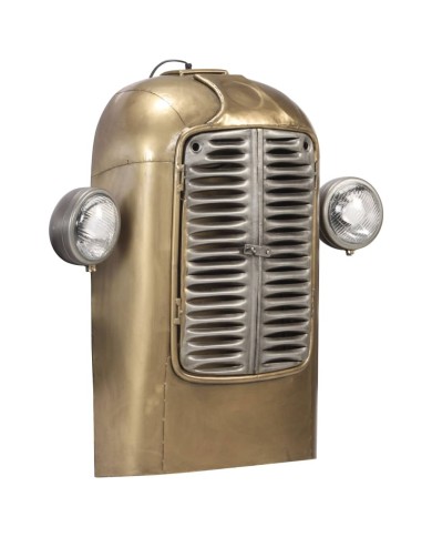 Lampe murale en forme de tracteur Fer