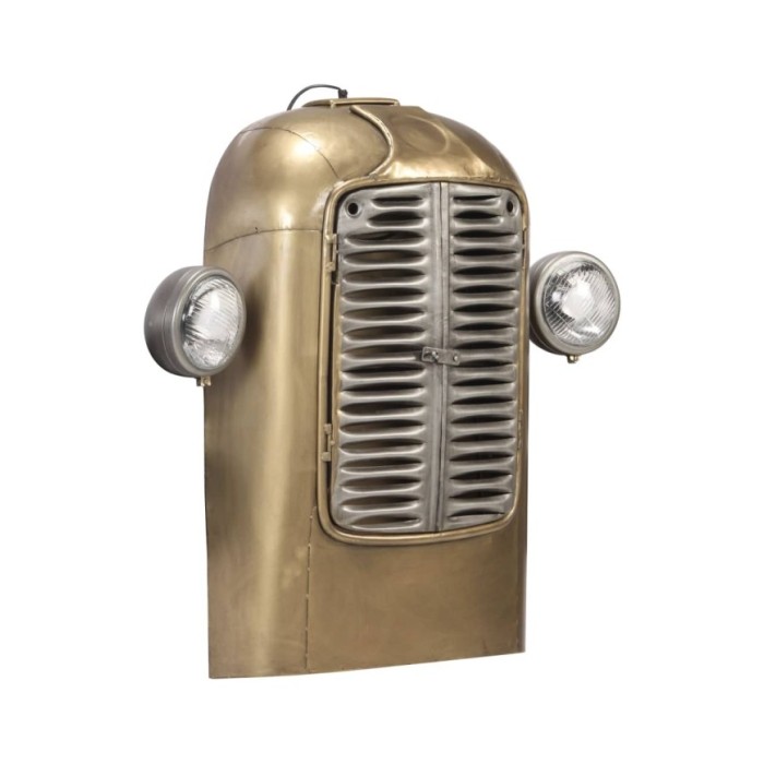 Lampe murale en forme de tracteur Fer