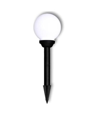 Lampes d'allée à LED 4 pcs 15 cm avec piquet de sol