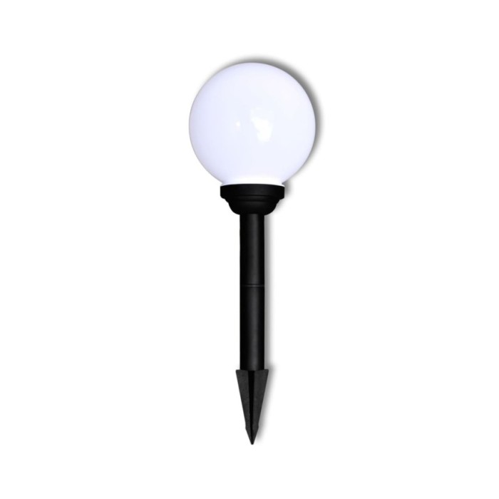 Lampes d'allée à LED 3 pcs 20 cm avec piquet de sol