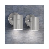 Applique murale LED d'extérieur 2 pcs Acier inoxydable vers le bas