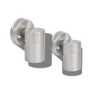 Applique murale d'extérieur 2 pcs Acier inoxydable vers le bas