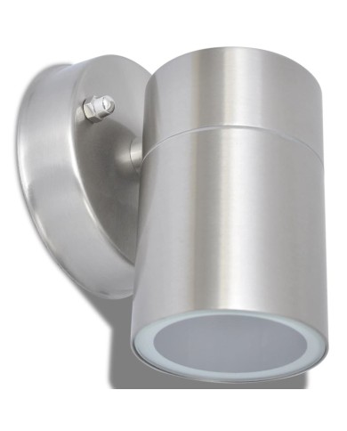 Applique murale d'extérieur 2 pcs Acier inoxydable vers le bas