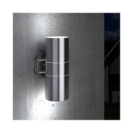 Applique murale d'extérieur 2 pcs Acier inoxydable vers le bas/haut