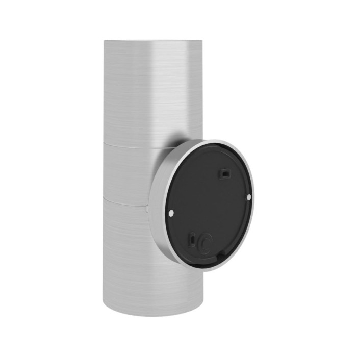 Applique murale d'extérieur 2 pcs Acier inoxydable vers le bas/haut