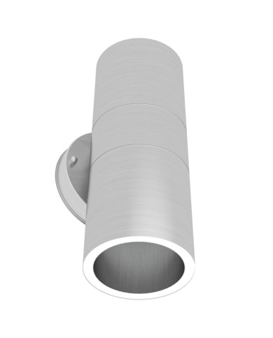 Applique murale d'extérieur 2 pcs Acier inoxydable vers le bas/haut