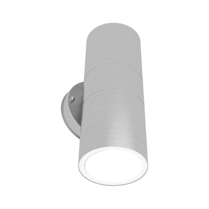 Applique murale d'extérieur 2 pcs Acier inoxydable vers le bas/haut