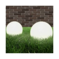 Lampe à LED sous forme de boule 2 pcs Sphérique 20 cm PMMA 