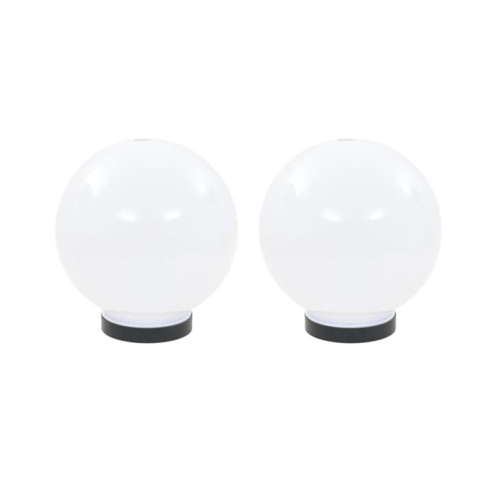 Lampe à LED sous forme de boule 2 pcs Sphérique 20 cm PMMA 