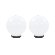Lampe à LED sous forme de boule 2 pcs Sphérique 20 cm PMMA 