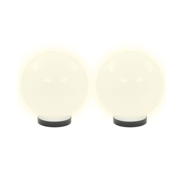 Lampe à LED sous forme de boule 2 pcs Sphérique 20 cm PMMA 