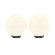 Lampe à LED sous forme de boule 2 pcs Sphérique 20 cm PMMA 