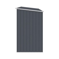 Abri à bois de jardin Anthracite 245x98x159 cm Acier galvanisé