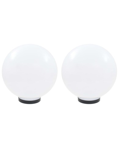 Lampe à LED sous forme de boule 2 pcs Sphérique 30 cm PMMA 