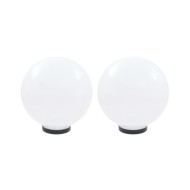 Lampe à LED sous forme de boule 2 pcs Sphérique 30 cm PMMA 