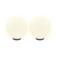 Lampe à LED sous forme de boule 2 pcs Sphérique 30 cm PMMA 