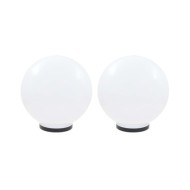 Lampe à LED sous forme de boule 2 pcs Sphérique 40 cm PMMA 