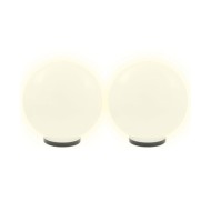 Lampe à LED sous forme de boule 2 pcs Sphérique 40 cm PMMA 