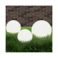 Jeu de lampe boule à LED 3 pcs PMMA sphérique 20/30/40 cm