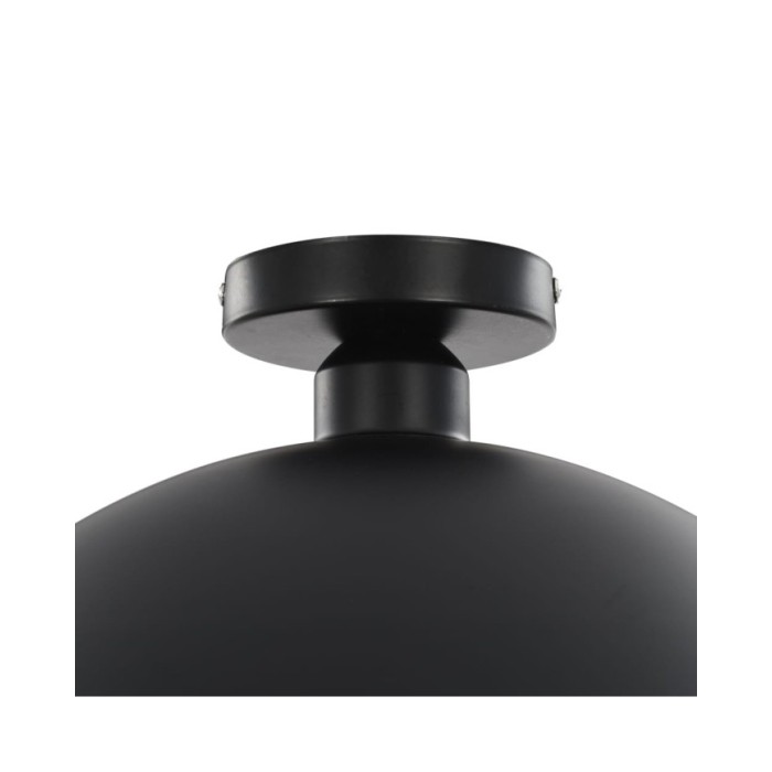 2 pcs Plafonniers Noir et doré Semi-sphérique E27