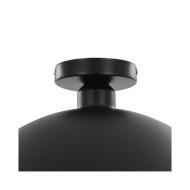 2 pcs Plafonniers Noir et doré Semi-sphérique E27